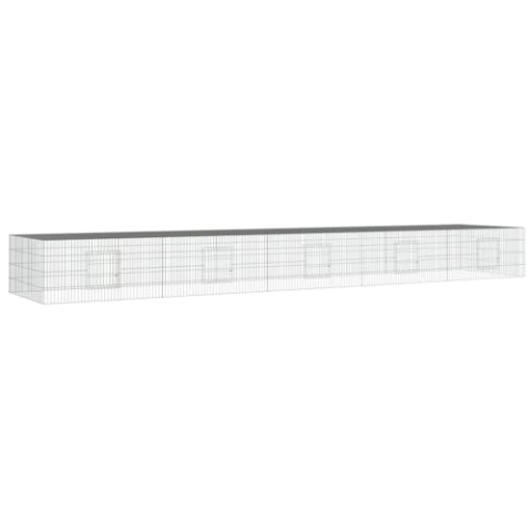 vidaXL Kaninchenkäfig 5 Paneele 541x109x54 cm Verzinktes Eisen Haustierkäfig