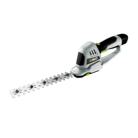 EGO Power 12V Akku Grasschere CHT2001E mit 1.5Ah Akku und Ladegerät 200mm Schnittlänge bei 8mm Zahnabstand (Heckenschneider)