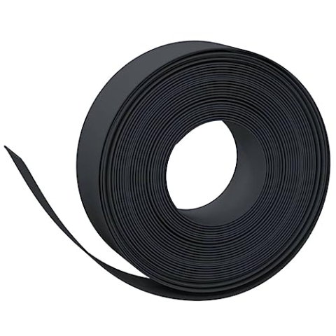 vidaXL Rasenkante 3 STK., Beetumrandung für Blumenbeete Gemüsebeete, Wasserfeste Beeteinfassung, Mähkante Wurzelsperre Gartenpalisade, Schwarz 10 m 15 cm Polyethylen