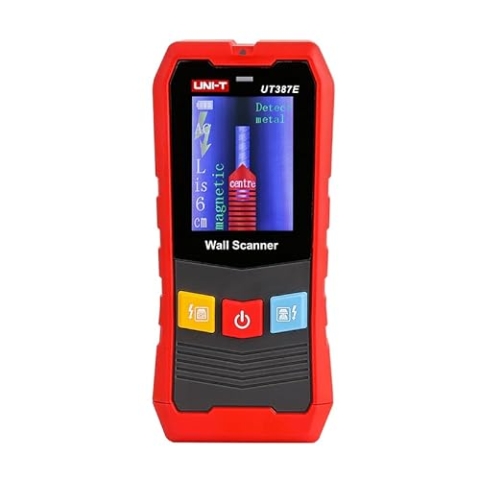 UNI-T Wandscanner UT387S/UT387LM 4 in 1 Metalldetektor Holzbolzenfinder Wechselspannung Live Kabel Drähte Tiefen-Tracker (UT387E)