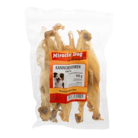Miracle Dog Kaninchenohren ohne Fell 20 x100g