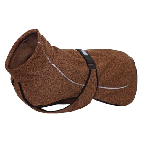 Rukka Pets Comfy Knit Jacke für Hunde Dunkel Braun 50