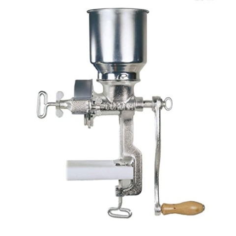 Brewferm Premium Malzmühle aus Gusseisen - großer Trichter, hohe Kapazität, einstellbare Feinheit, Bier brauen Zubehör