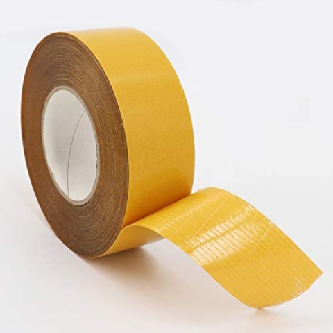 Aquagart® 3 Rollen a 50 m doppelseitiges Gewebeklebeband Folienklebeband I Gewebeband UV beständig für Unkrautvlies Gartenvlies Bodengewebe Unterspannbahn I Klebeband 50mm