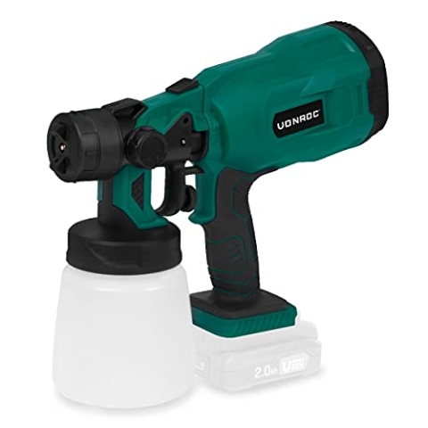 VONROC Akku Lackierpistole - VPower 20V (exkl. Akku & Schnellladegerät) - Kapazität 800 ml - Inkl. Zubehör