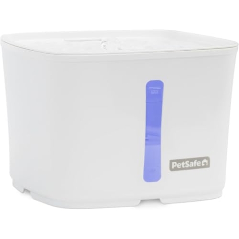 PetSafe Viva Trinkbrunnen für Katzen und kleine Hunde – 1,8 l/64oz, Trinkbrunnen für Katzen für den Innenbereich mit leiser Pumpe, spülmaschinenfest, leichte Reinigung, Wasserfilter enthalten