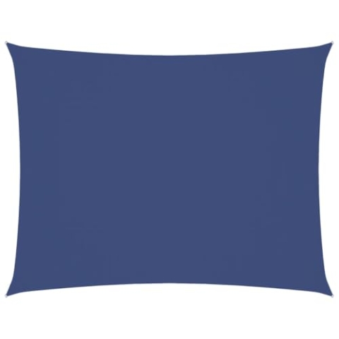 vidaXL Sonnensegel, Sonnenschutz Wasserfest Rechteckig, UV Schutz Sichtschutz für Terrasse Balkon Garten, Windschutz Regenschutz, Blau Oxford-Gewebe