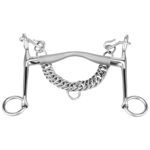Sprenger SATINOX Reitkandare 14 mm - Edelstahl rostfrei, 135 mm Weite