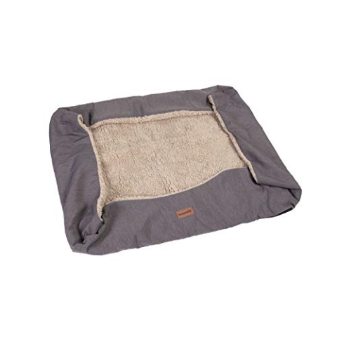 brunolie Wechselbezug Ersatzbezug für Emma,waschbar, hygienisch und rutschfest, Braun, Größe M, Beige