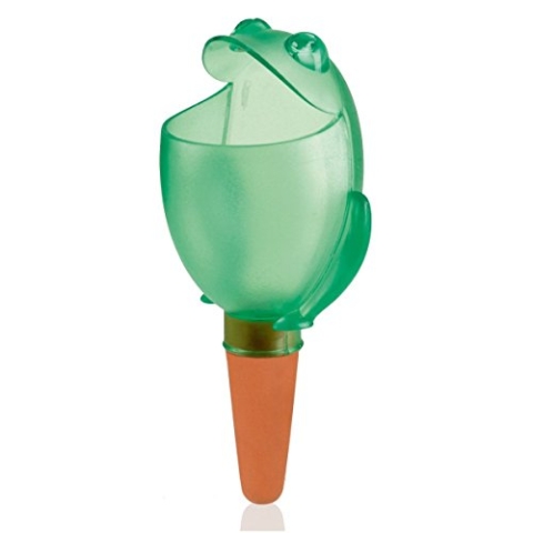 Scheurich Wasserspender Froggy M Farbe grün, Größe 15cm, Inhalt 140ml für bis zu 4 Tage Bewässerung Ihrer Pflanzen (10)