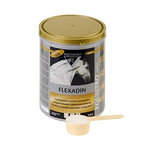 VETOQUINOL ® Equistro Flexadin | Ergänzungsfuttermittel Für Pferde | Zur Unterstützung Der Gelenkgesundheit & Beweglichkeit | Mit Typ II Kollagen UC-II® | 600g