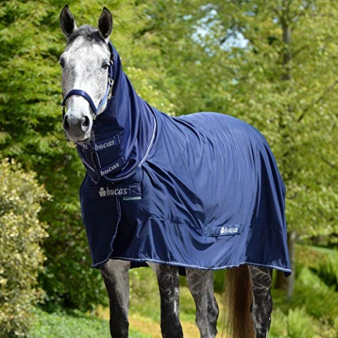 Bucas Shamrock Power Full Neck - Navy/Silver, Größe:120