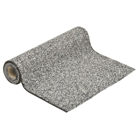 vidaXL Steinfolie, Steinfolie für Teich Teichrand Bachlauf Ufer, Teichfolie Kiesfolie Teichzubehör, Natürliches Design, Grau 100x100cm