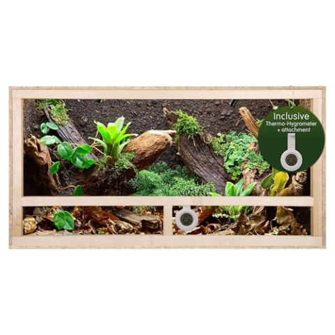 REPITERRA Terrarium Holzterrarium Terrarien Holzterrarien 80x40x40cm // Schlange Aufzuchtterrarium Reptil