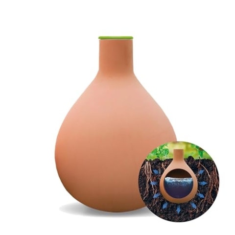 BioGreen Olla Pflanzenbewässerung Hydro MAX | vers. Größen | 3 L | Ø 90 cm automatische Bewässerung für Pflanzen | Terrakotta Tontopf | Bewässerungskugel