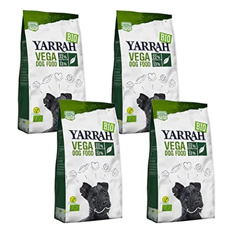 Yarrah - Trockenfutter vegetarisch für Erwachsene Hunde Bio - 2 kg - 4er Pack