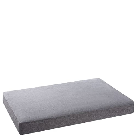 PETSTUFF Orthopädisches Hundebett Bezug abnehmbar waschbar Farb- und Größenwahl, hellgrau, M