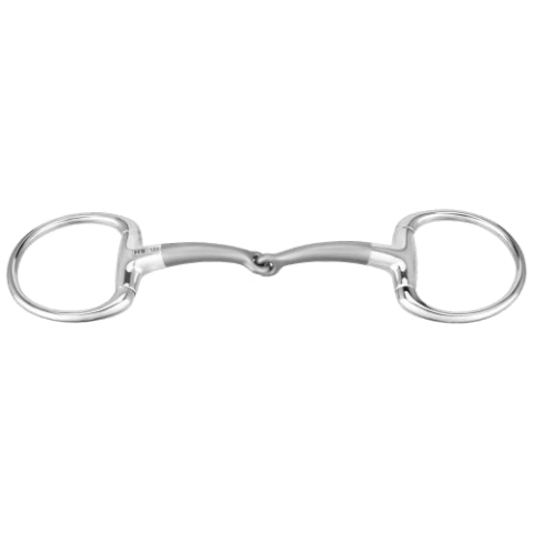 Sprenger SATINOX Olivenkopftrense 14 mm einfach gebrochen - Edelstahl rostfrei, 135 mm Weite