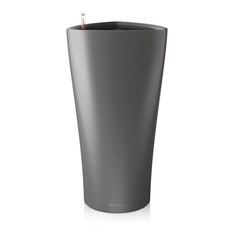 LECHUZA DELTA Premium 40 anthrazit metallic 15543