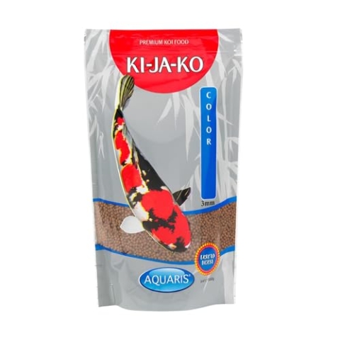 KI-JA-KO Color Koifutter 3 kg / 3 mm - mit natürlichen Pigmenten, enthält Carotinoide und Astaxanthin, verbessert die Farbe und natürliche Pigmentierung