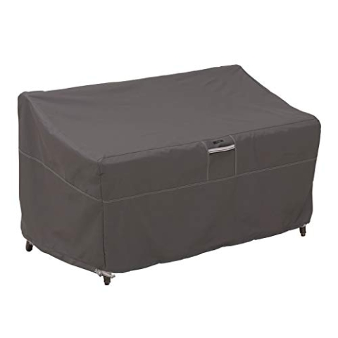Classic Accessories Ravenna Anpassbare Gartensofa Abdeckung Mit Kordelerschluss - Wasserdicht Und Uv-schutz Abdeckplane Für Loungesofa & Gartenbank - S (147,32 Cm L X 82,55 Cm T X 78,74 Cm H)