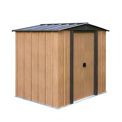 Chalet-Jardin WL65 Gartenhaus Stahl verzinkt braun 194 x 151 x 177 cm