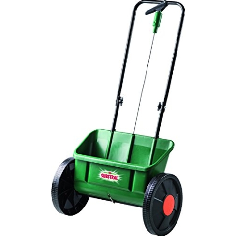 Substral EvenGreen Kastenstreuwagen, Streuwagen mit großen Rädern zum Ausbringen von Dünger, Samen, Kalk und Sand, 1 St.