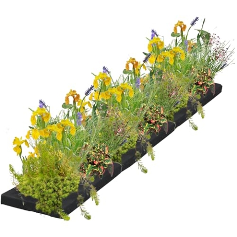 vdvelde.com - Schwimmpflanzenfilter - M - 150 cm - Wasserpflanzen - 24 Pflanzen - Platzierung: -10 bis -20 cm