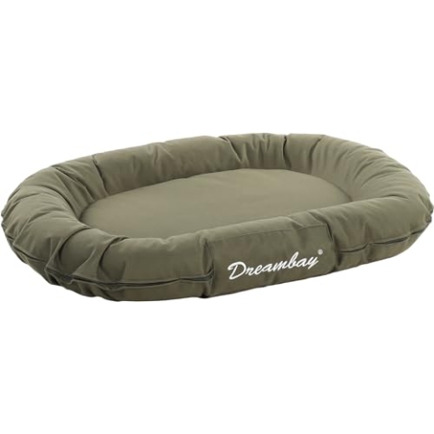 Flamingo Dreambay Ovales Hundebett – 80x60x14 cm, Perfekt für Beagle, Cocker Spaniel, Bulldogge, Border Collie usw.