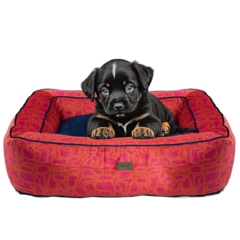 bo&flash Kuscheliges Hundebett Boise "Chouk" - M - Hundesofa für Kleine & Große Hunde - Design Waschbar - Gelenkschonend Mit Anti-Rutsch-Beschichtung