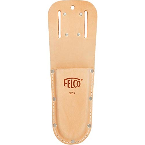 FELCO 923 Etui (Holster aus Echtleder, für Gartenschere FELCO 13, Tasche inkl. Schlaufe + Klammer zur Befestigung am Gürtel)