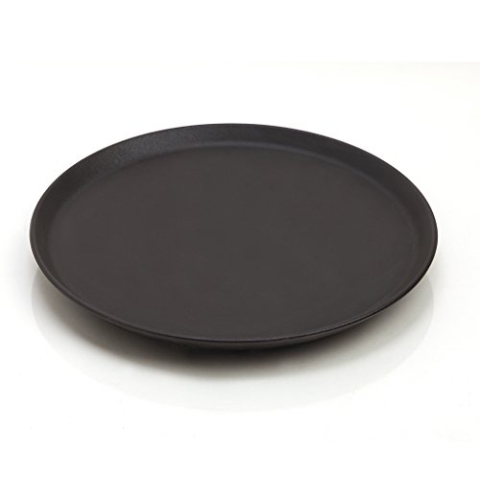 Morsø Bratteller – Brat-Platte aus Gusseisen, BBQ Plancha für Gasgrill, Outdoor Ofen und Kohle-Grill, im cleanen Design, Ø 32 cm, Schwarz
