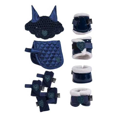 HKM Cuddle Pony Reitset Dunkelblau Einheitsgröße