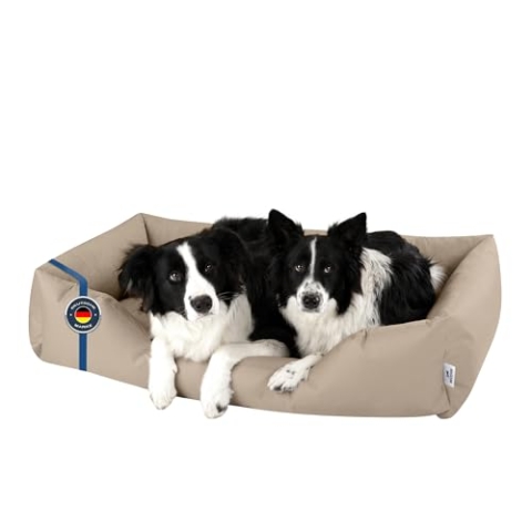 BedDog Hundebett Zara, Hundekissen mit abziehbaren waschbaren Bezug, Hundekorb, Hundesofa, für große Hunde, XXXL