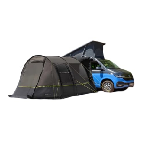 BERGER Busvorzelt Touring | Buszelt freistehend mit Sonnendach und Moskitogaze | Kompakt und wasserfest 3000 mm Wassersäule | Camping Autozelt mit Stehhöhe SUV Van Vorzelt