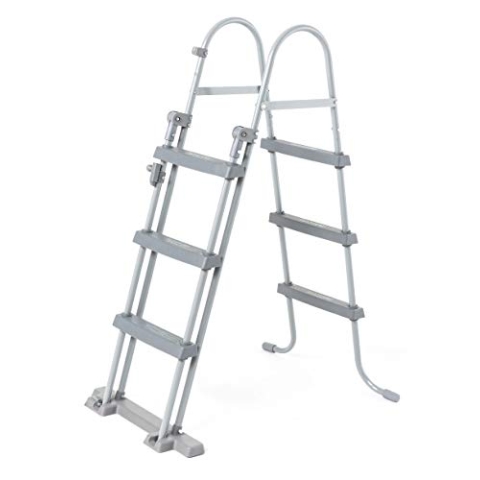 Bestway Flowclear Sicherheitsleiter, 107 cm, Maximale Tragfähigkeit: 150 kg Multicolor