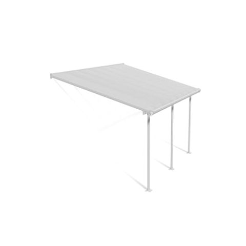 Palram Canopia Feria Terrassenüberdachung, weiß, 425 x 295 x 305 cm
