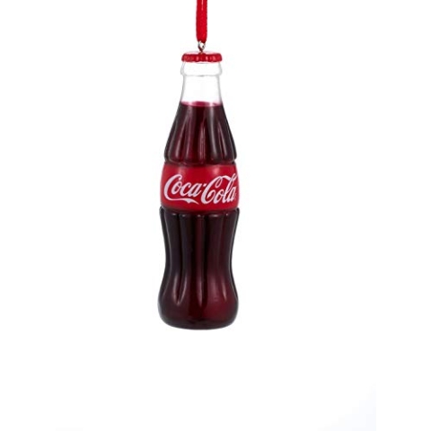 Kurt Adler Coca-Cola-Flaschen-Blasform, Ornament, Rot, 9,5 cm
