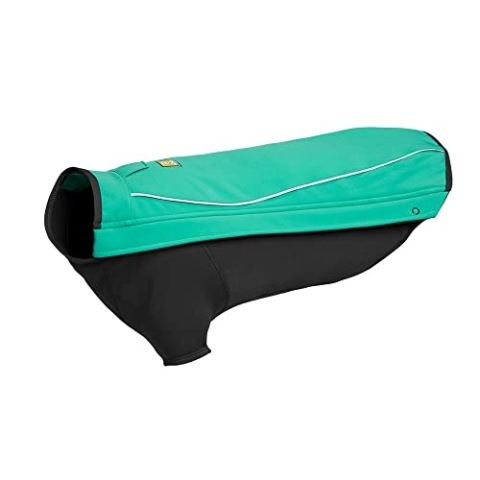 RUFFWEAR Cloud Chaser Jacket, Warmer, Wetterfester Hundemantel mit Ärmeln, Aurora Teal, Small