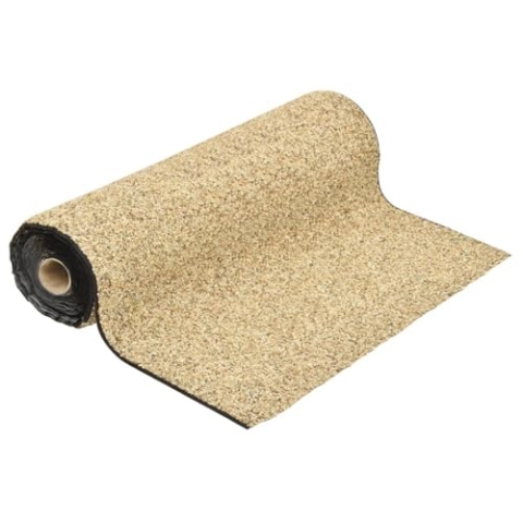 vidaXL Steinfolie, Steinfolie für Teich Teichrand Bachlauf Ufer, Teichfolie Kiesfolie Teichzubehör, Natürliches Design, Natur-Sand 600x100cm
