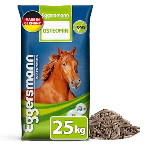 Eggersmann Mein Pferdefutter Osteomin Pellets 25 kg – Mineralfutter für Junge Pferde – Zur Unterstützung der Entwicklung wachsender Pferde – Pferdefutter mit ausgewogenem Calcium-Phosphor-Verhältnis