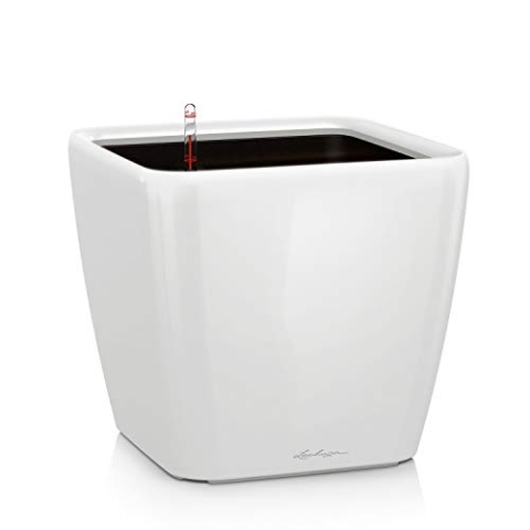 LECHUZA QUADRO Premium LS 35 weiß hochglanz 16160