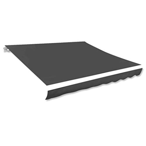 vidaXL Markisenstoff Sonnenschutz Markisentuch Anthrazit 450×300 cm Segeltuch