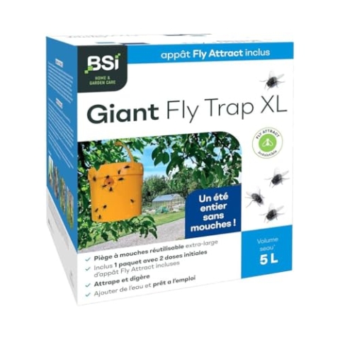BSI - Fly Trap XL Fliegenfalle mit Lockstoff (6x40g)