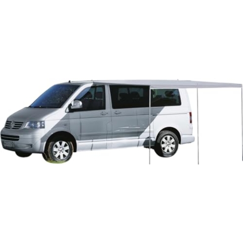Berger Sonnenvordach für Bus & Wohnwagen - Regenschutz und Sonnenschutz Strand Garten - Ideal für Campingbus, Markise, Keder oder Saugnapf-Montage