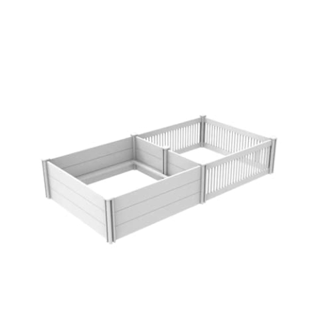 Wurfkiste für Hunde + Auslauf – 300 x 150 x 46 cm – inklusive Anti-Kill-Gitter – Kunststoff – Welpen – Auslauf für Welpen – Auslauf für Hunde – einfache Montage