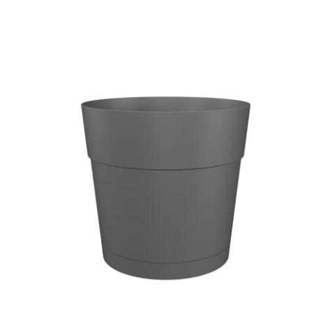 Artevasi, Breiter Topf Capri Wasserreserve, Topf mit wasserreservoir, 50cm Anthrazit