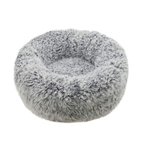Rosewood Silver Fluff Comfort Hundebett, rund, Größe M, 66 x 66 cm