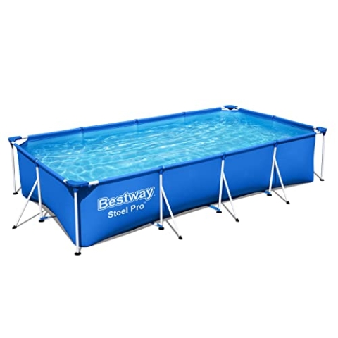 Bestway Frame Pool Family Splash - Steel Pro, 400 x 211 x 81 cm, blau