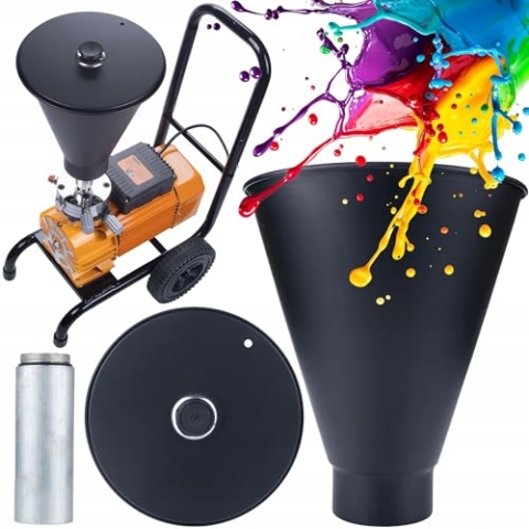 Rosfix Strong Storm – 5L Kunststofftank für Farbspritzgerät | Leicht und langlebig, ergonomisches Design | Für Maler und Bauunternehmen | Farbbehälter